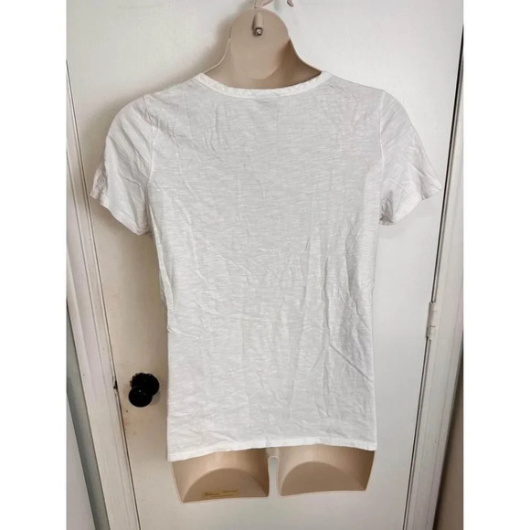 j jill womens white t-shirt size large #0777 - Picture 6 of 8